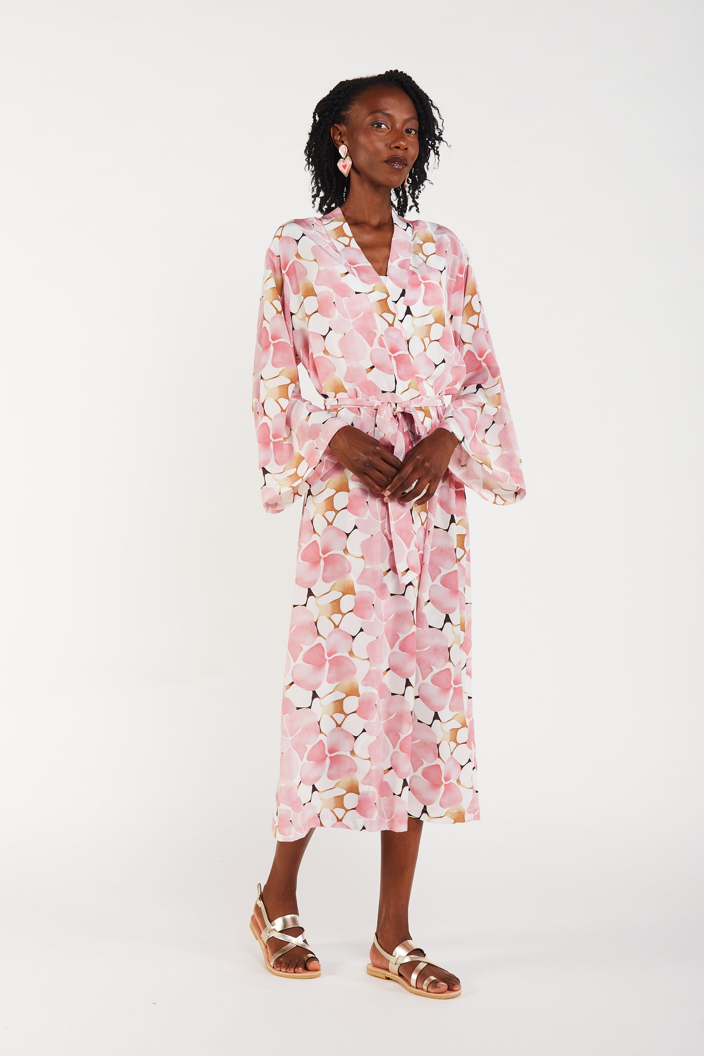 Kintsugi Swan – Midi Kimono