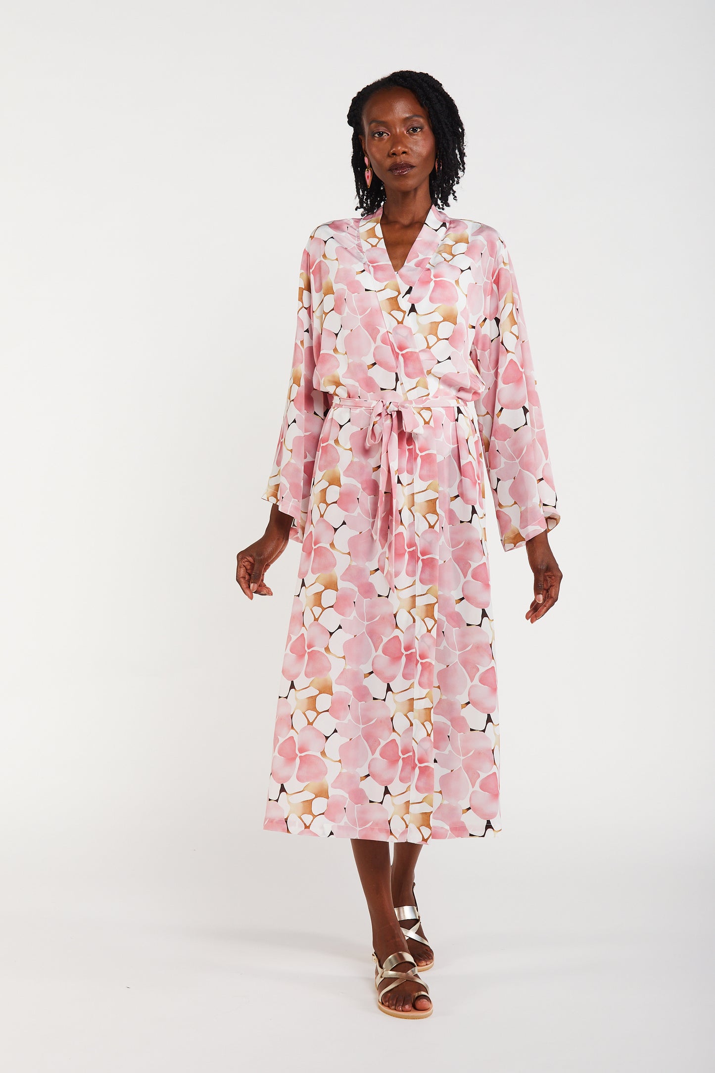Kintsugi Swan – Midi Kimono