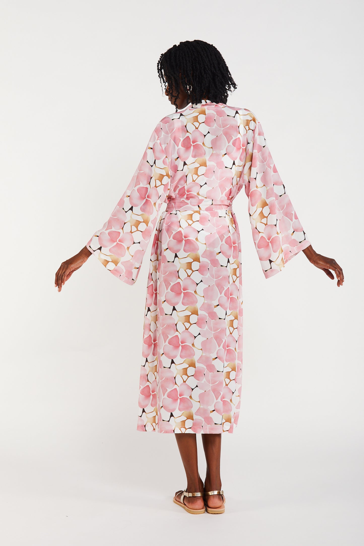 Kintsugi Swan – Midi Kimono