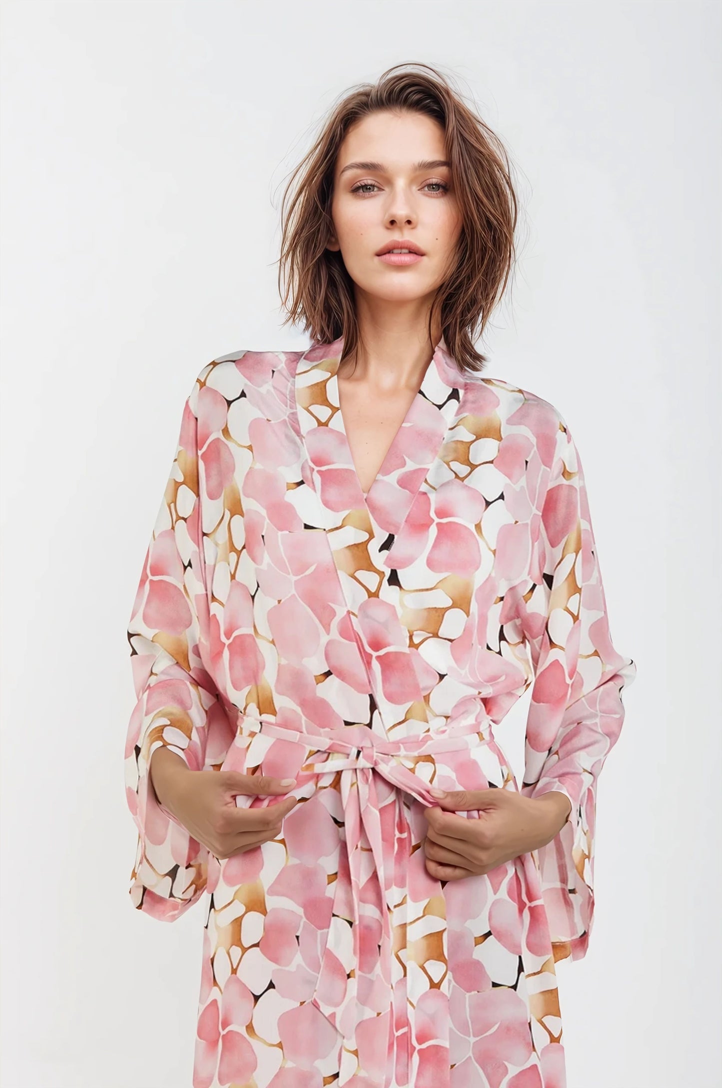 Kintsugi Swan – Midi Kimono