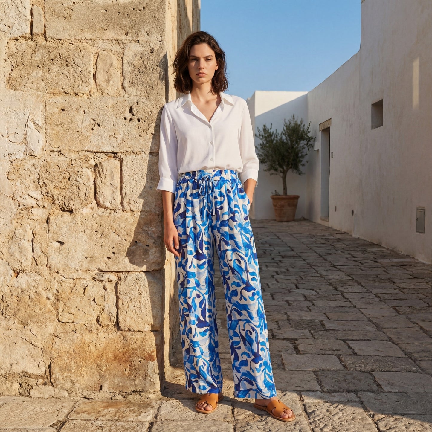 Azure Royale – Drawcord Pant